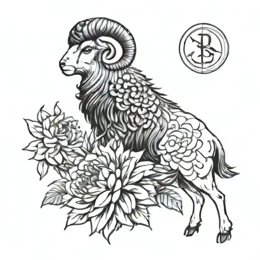 Dahlia Capricorn Ram With June 3 2023 Roman Numerials