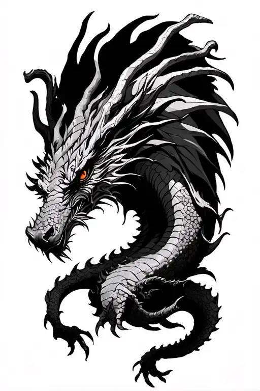 Dragon Protecting The Heard