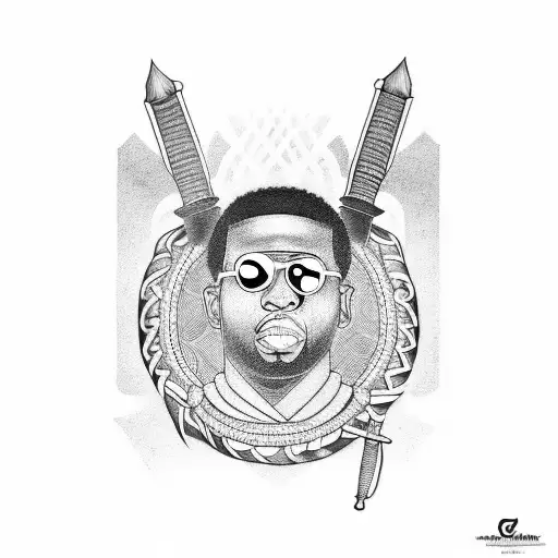 Gucci Mane With A Samurai Sword