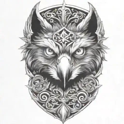 Eagle Blue Eyes Looking