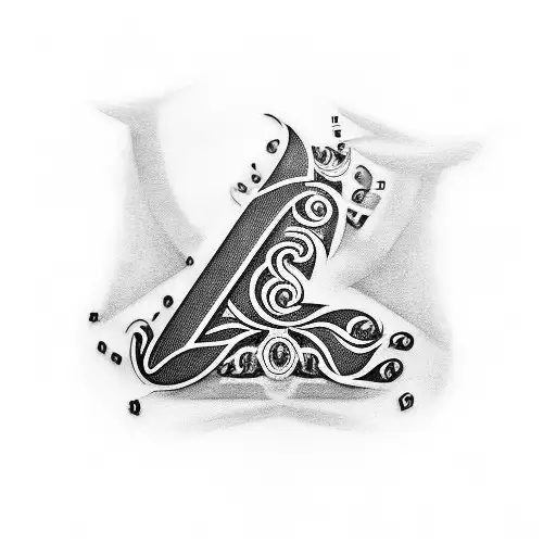 Formula 1 Car With The Letter J