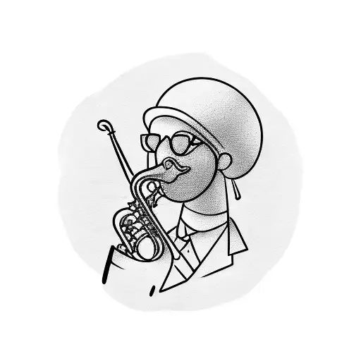 A Jazz Saxophonist Playing In A Coffee Shop