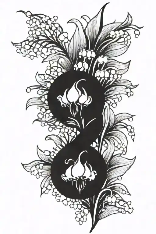 Neda Symbol Made Of Lily Of The Valley Flower