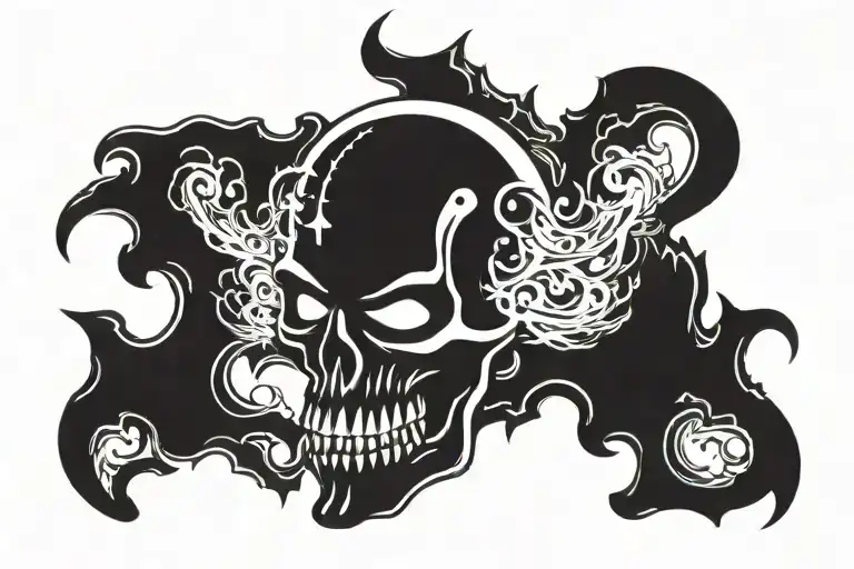 Danzig Skull Negative Space
