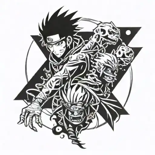 Shinigami Naruto Related Tatto