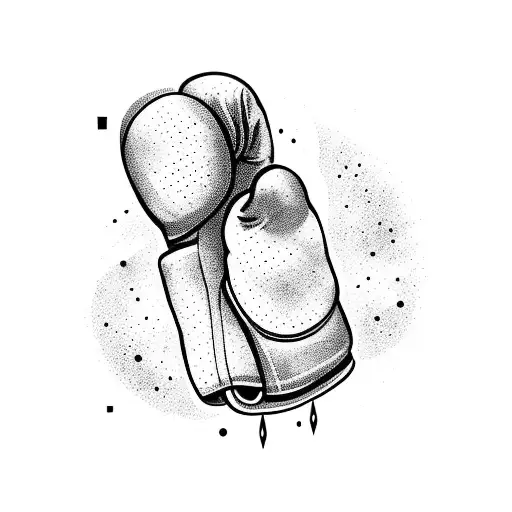 A Fierce Boxing Glove Punching Through A Galaxy