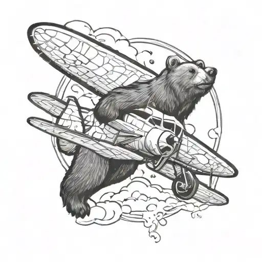 Bear And Plane