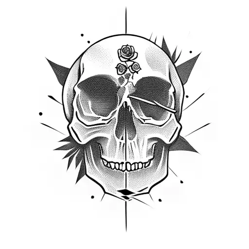 Skull And Roses