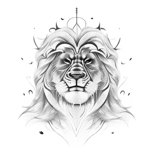 The Cowardly Lion Crying Looking At A Flower