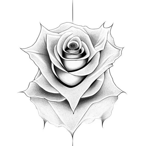 Rose With God Elements