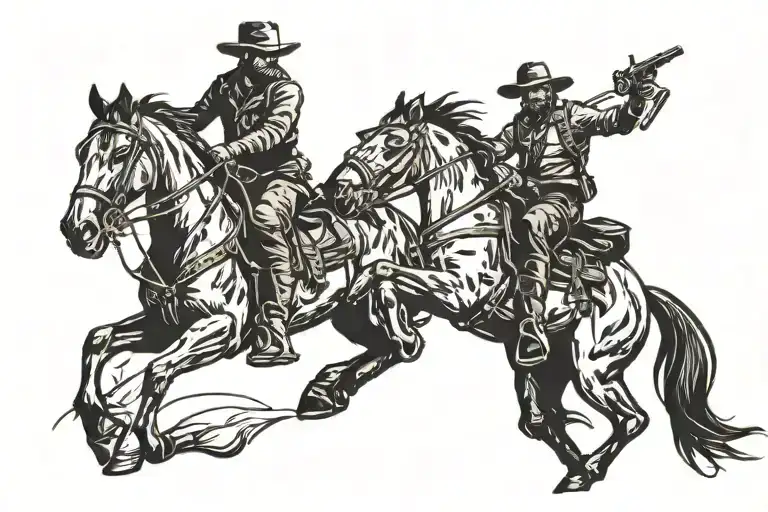 Arthur Morgan Riding A Horse