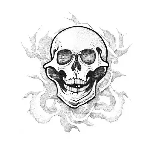 Skeleton On The Beach