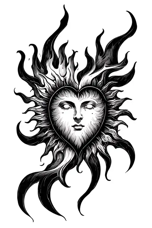 Sun And Fire In The Heart Intertwined