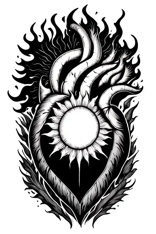 Sun And Fire In The Heart Intertwined
