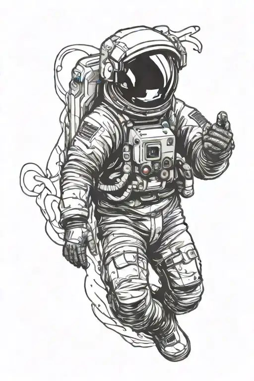 Astronaut Galaxy Reflection In Visor