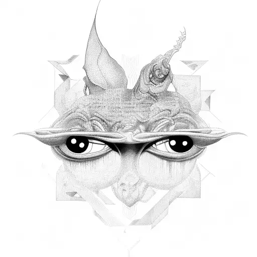 Multiple Eyes With Different Shape At The Same Place