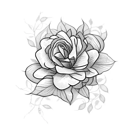 Flowers With Mountain