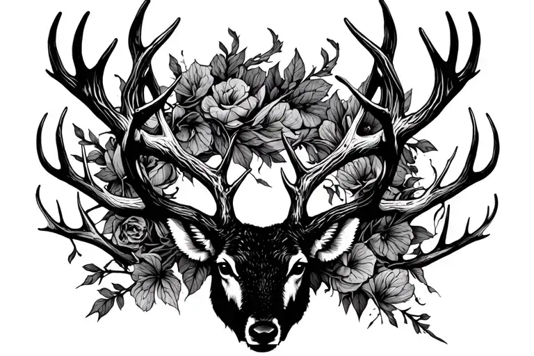 Deer Antlers Gothic Style