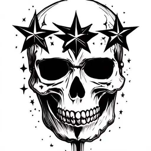 Skull Mask With Stars