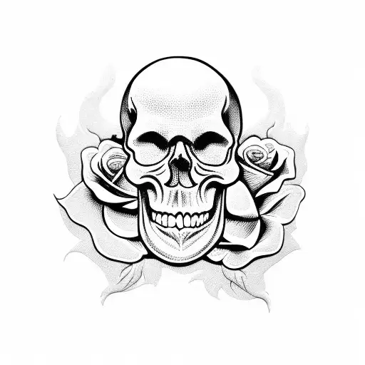 Skull And Roses