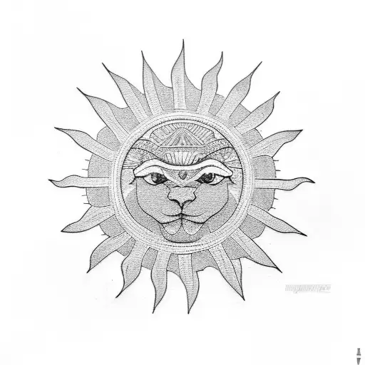 Philippines Sun With Minimalist Black And White Design