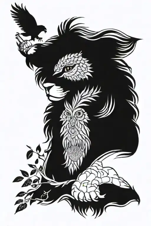 Lion And Owl