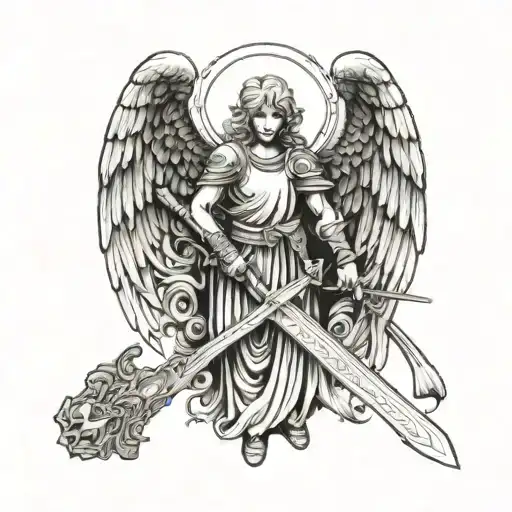 Guardian Angel With A Sword