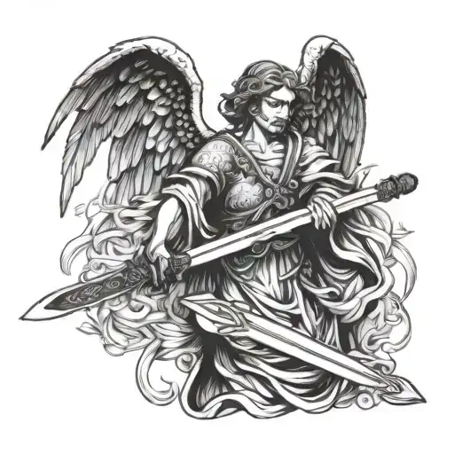Guardian Angel With A Sword