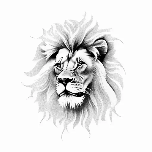 A Lion With A Dental Mirror And Explorer's Hat