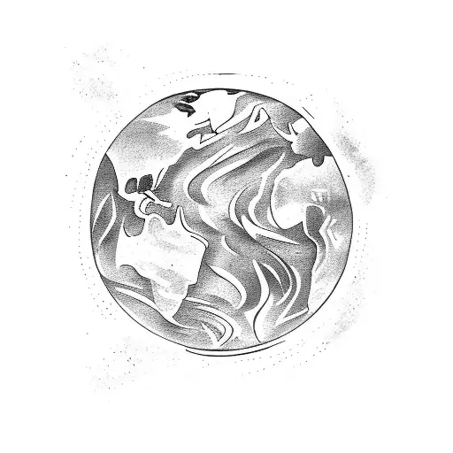 Planet Earth In Fire