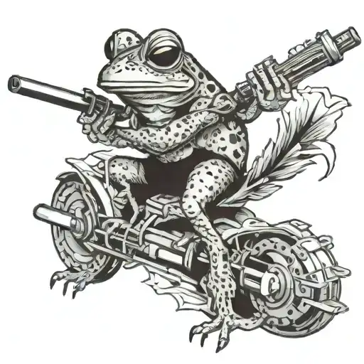Western Frog Ride A Chicken Holding Lightsaber