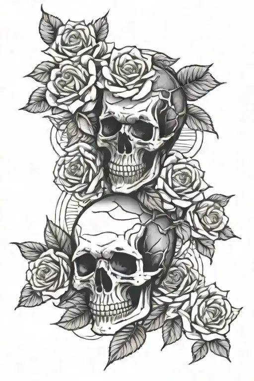 Skull And Roses