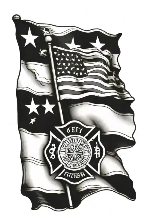 Firefighter American Flag