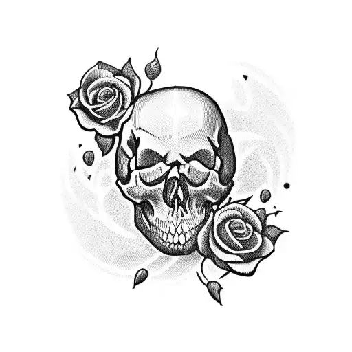 Skull And Roses