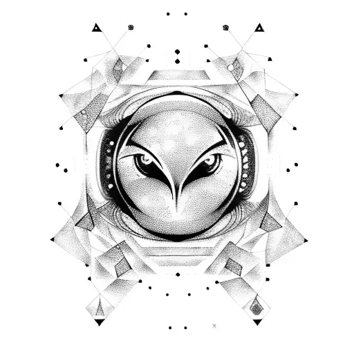 Alien Symbols Hidden Within A Constellation Of Eyes