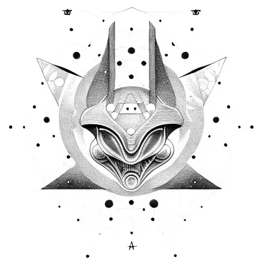 Alien Symbols Hidden Within A Constellation Of Onde Eyes