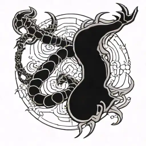 Cancer And Scorpio Zodiac Symbol