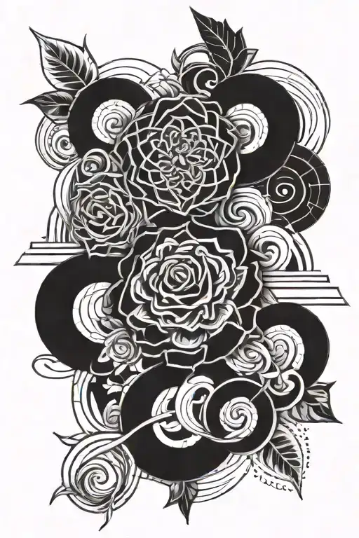 Blk Top To Bottom Connected Line