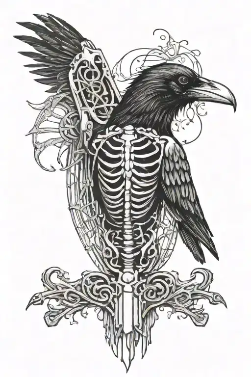 Raven Skeleton