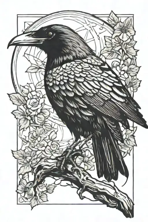 Raven On The Whole Hand