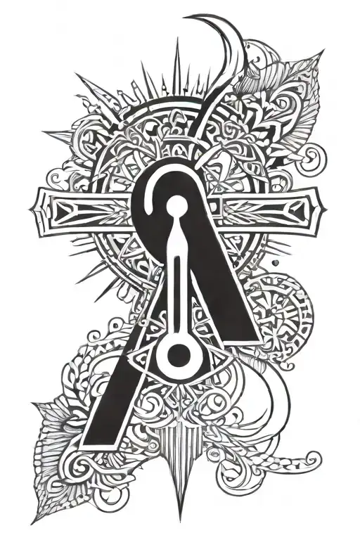 Ankh Symbol With Eye
