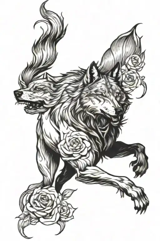 Wolf Rose Veins Running