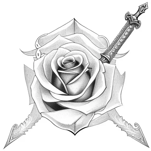 Sword With Rose