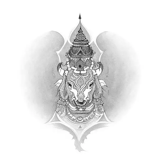 Creative Idea For A Full Sleeve Tattoo With A Nepalese Theme