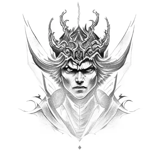 Infernal Battle Between Dante And A Powerful Demon