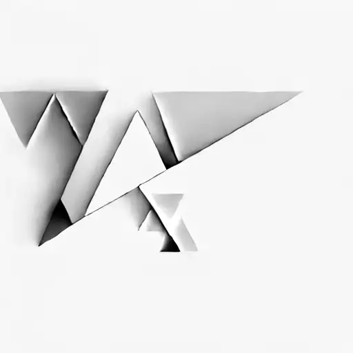 A Triangle On A Black Background