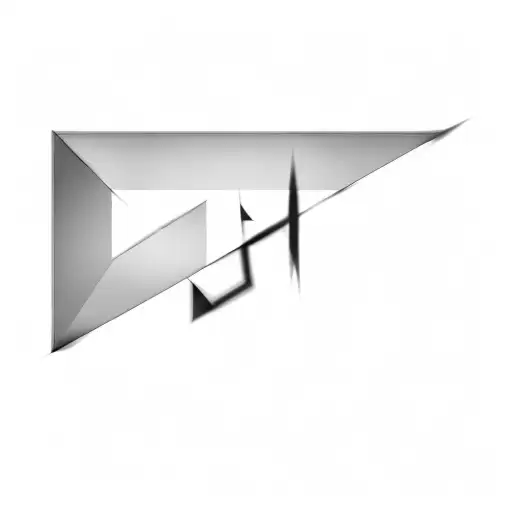 A Triangle On A Black Background