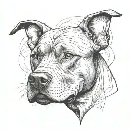 Black Pitbull Cutted Ears