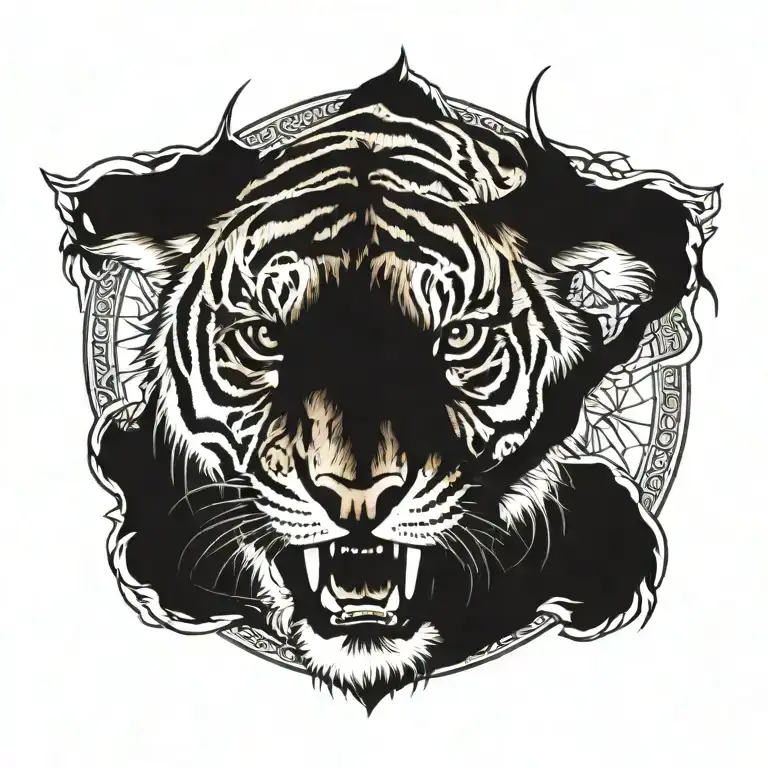 Aggressive Tiger Deer