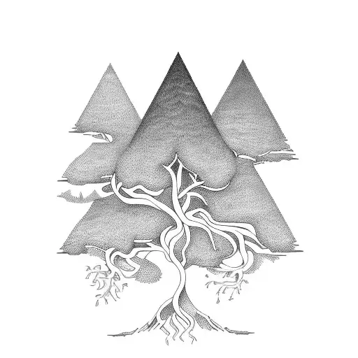 A Forest Of Words And Phrases Intertwined With Tree Branches